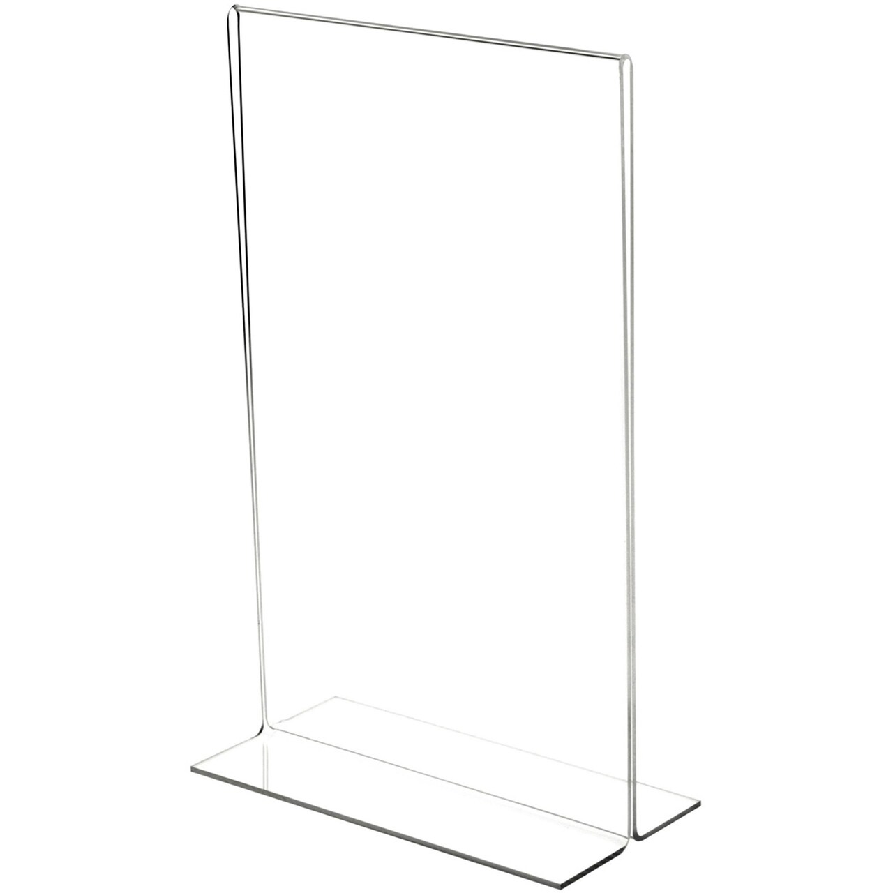 Plymor Clear Acrylic Sign Display / Literature Holder (Bottom-Load), 8.5" W x 14" H